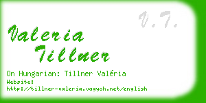 valeria tillner business card